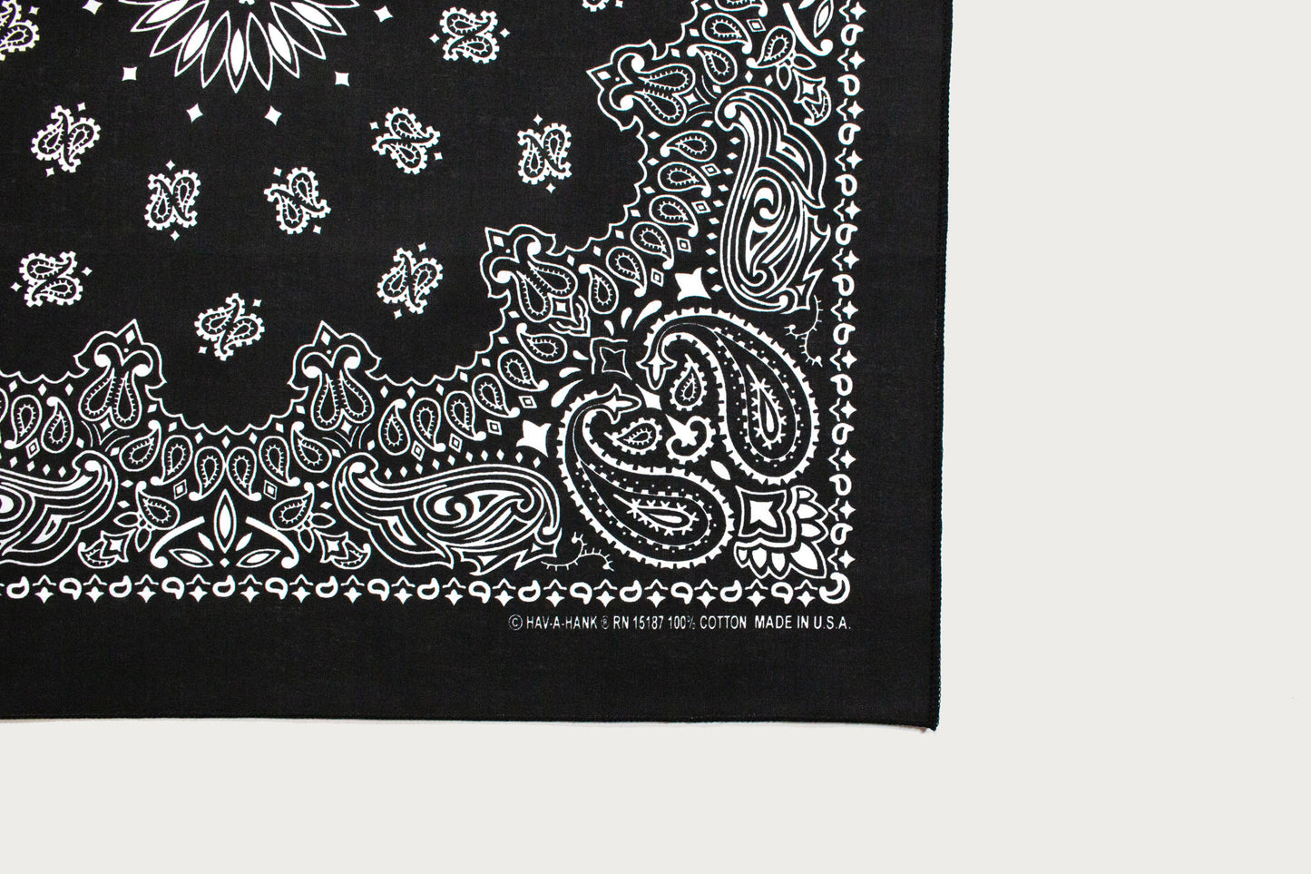 Hav-A-Hank Paisley Bandana - Black