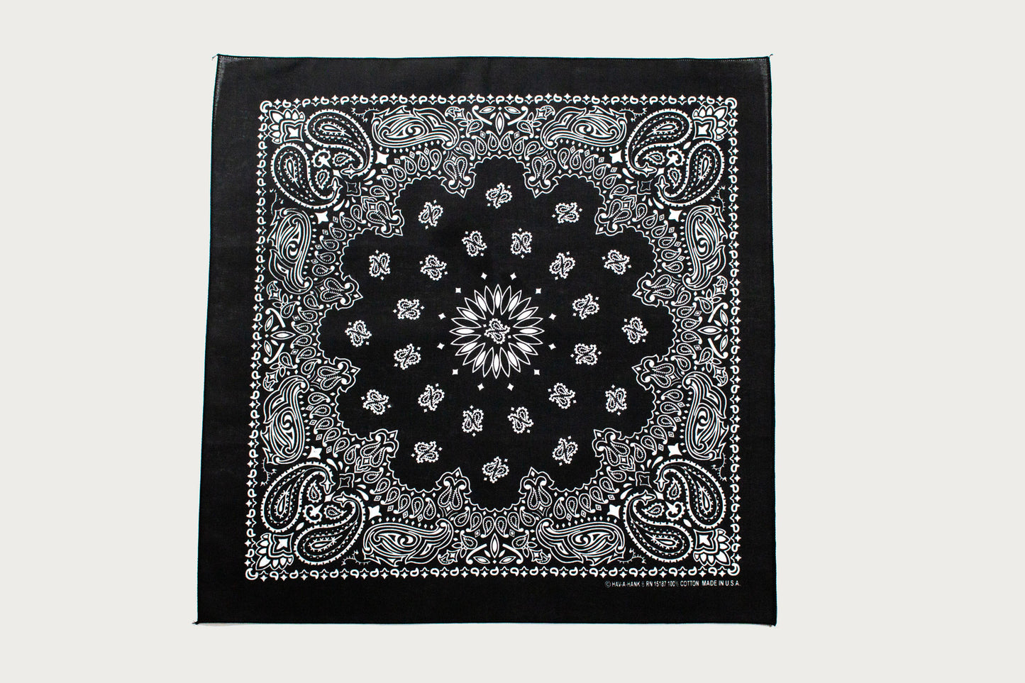 Hav-A-Hank Paisley Bandana - Black